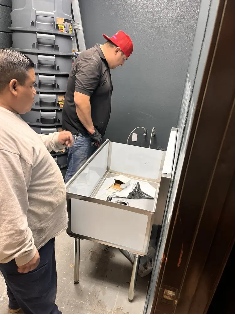 Commercial plumbing and sink installation in San Carlos Park